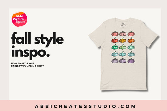 Style Inspo | Rainbow Pumpkin T-shirt
