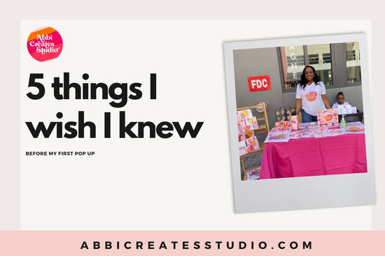 5 Things I wish I knew before my first Pop up