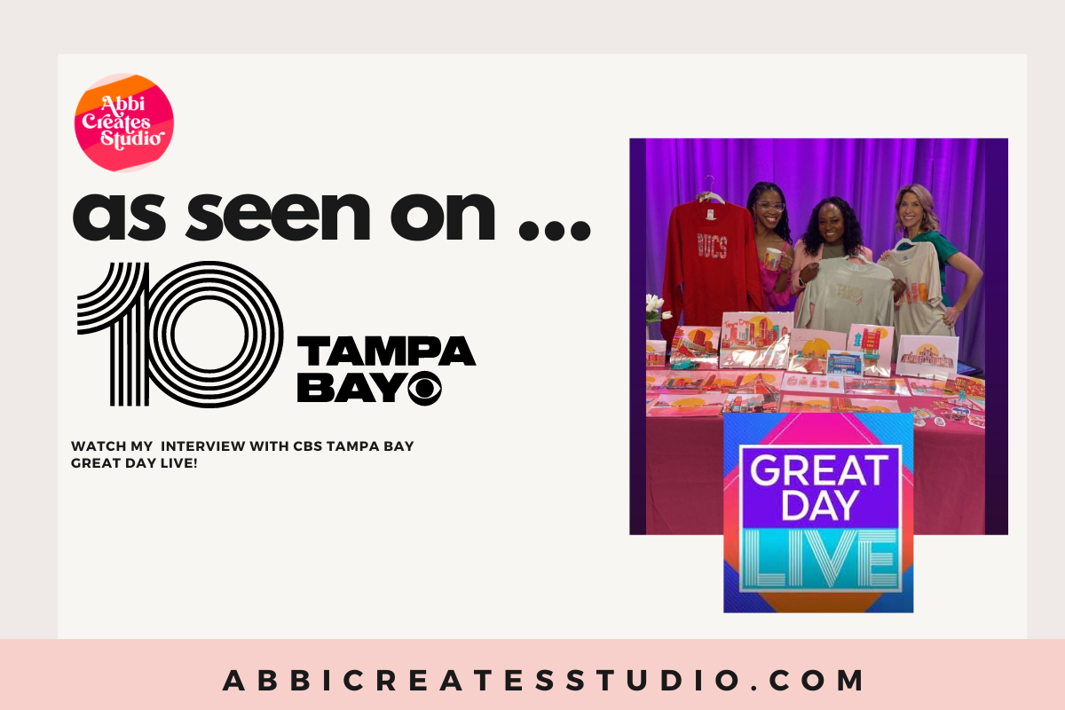 As seen on CBS Great Day Live  | Abbicreates Studio