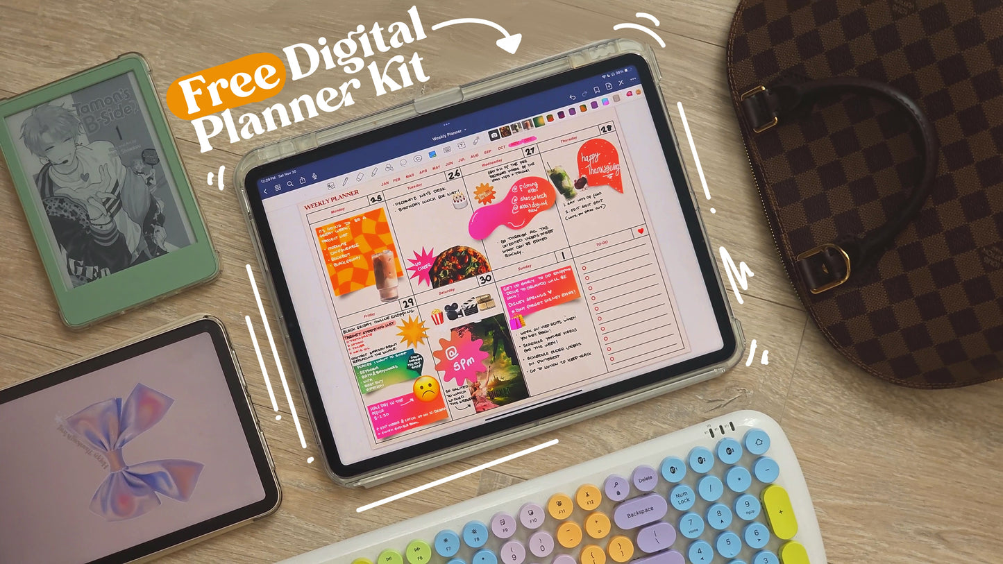 Free Digital Planners & Sticky Notes for iPad | She's So Tech by Abbicreates Studio