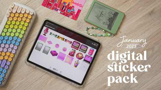 January 2025 Digital Sticker Pack | Goodnotes & Digital Planners