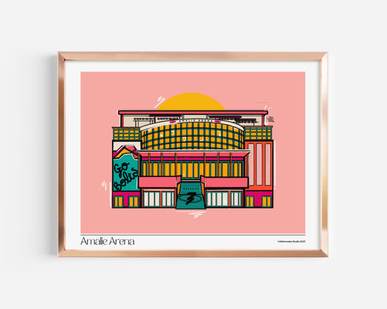 Amalie Arena Art Print | Digital Download | 16x20 inches - Abbicreates Studio