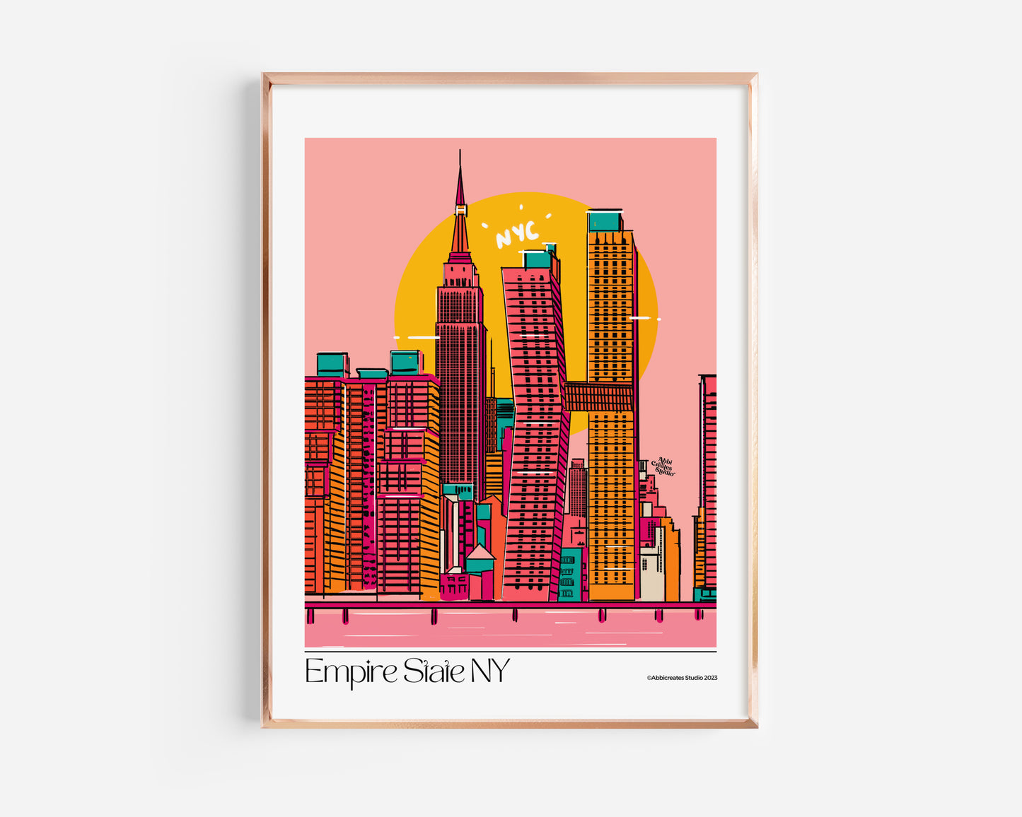  Immerse yourself in the grandeur of New York City with our meticulously crafted Empire State Building Art Print. This digital masterpiece beautifully captures the iconic charm of the Empire State Building, adding a touch of elegance and sophistication to your art collection. Elevate your space and experience the timeless allure of New York with this extraordinary artwork.