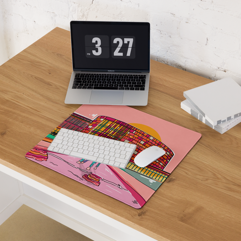 Marshall Student Center XL Desk mouse pad Abbicreates Colors - Abbicreates Studio