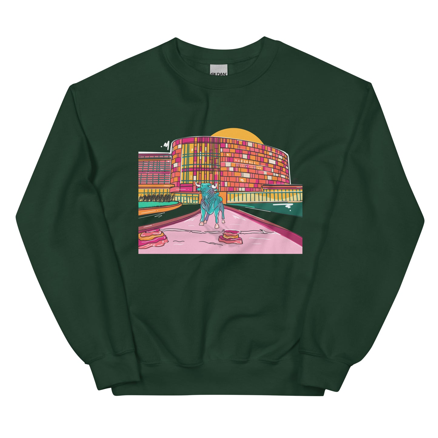 Marshall Student Center Sweatshirt Abbicreates Colors - Abbicreates Studio