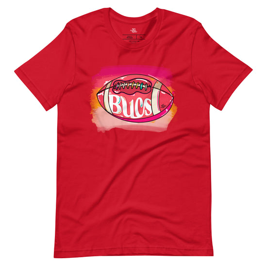 Cheer on the Bucs with Our Colorful unisex Football Fan Art T-Shirt! - Abbicreates Studio