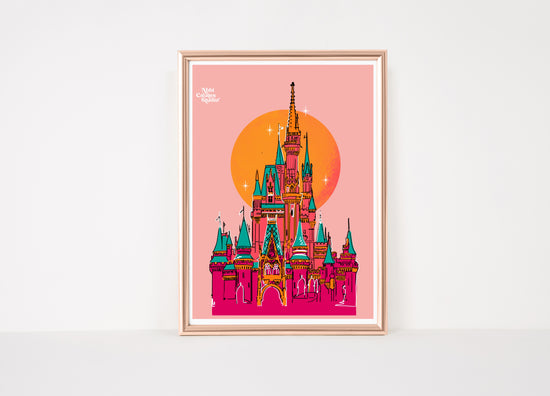 Magic Kingdom inspired Castle Art Print | Abbicreates Studio - Abbicreates Studio