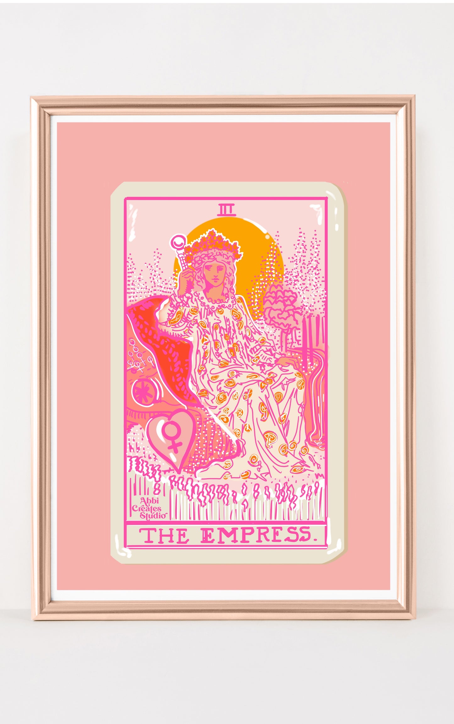 The Empress Tarot card Art Print | Abbicreates - Abbicreates Studio