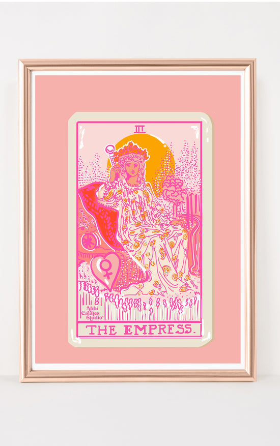 The Empress Tarot card Art Print | Abbicreates - Abbicreates Studio
