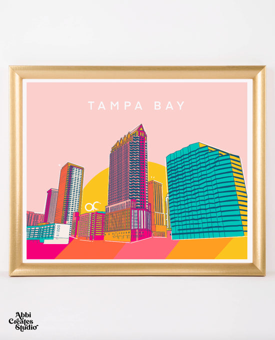 Tampa Bay and St Pete Landmarks Art Prints by Abbbicreates - Abbicreates Studio