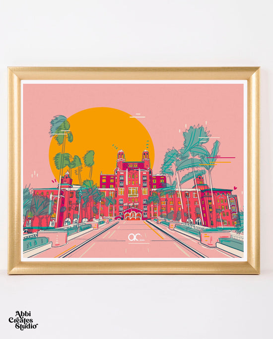 Load image into Gallery viewer, Florida Hotel Art Prints By Abbicreates Studio - Abbicreates Studio
