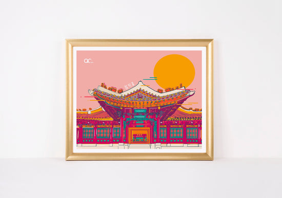 Load image into Gallery viewer, Changdeokgung Palace Art Print | Abbicreates Studio - Abbicreates Studio
