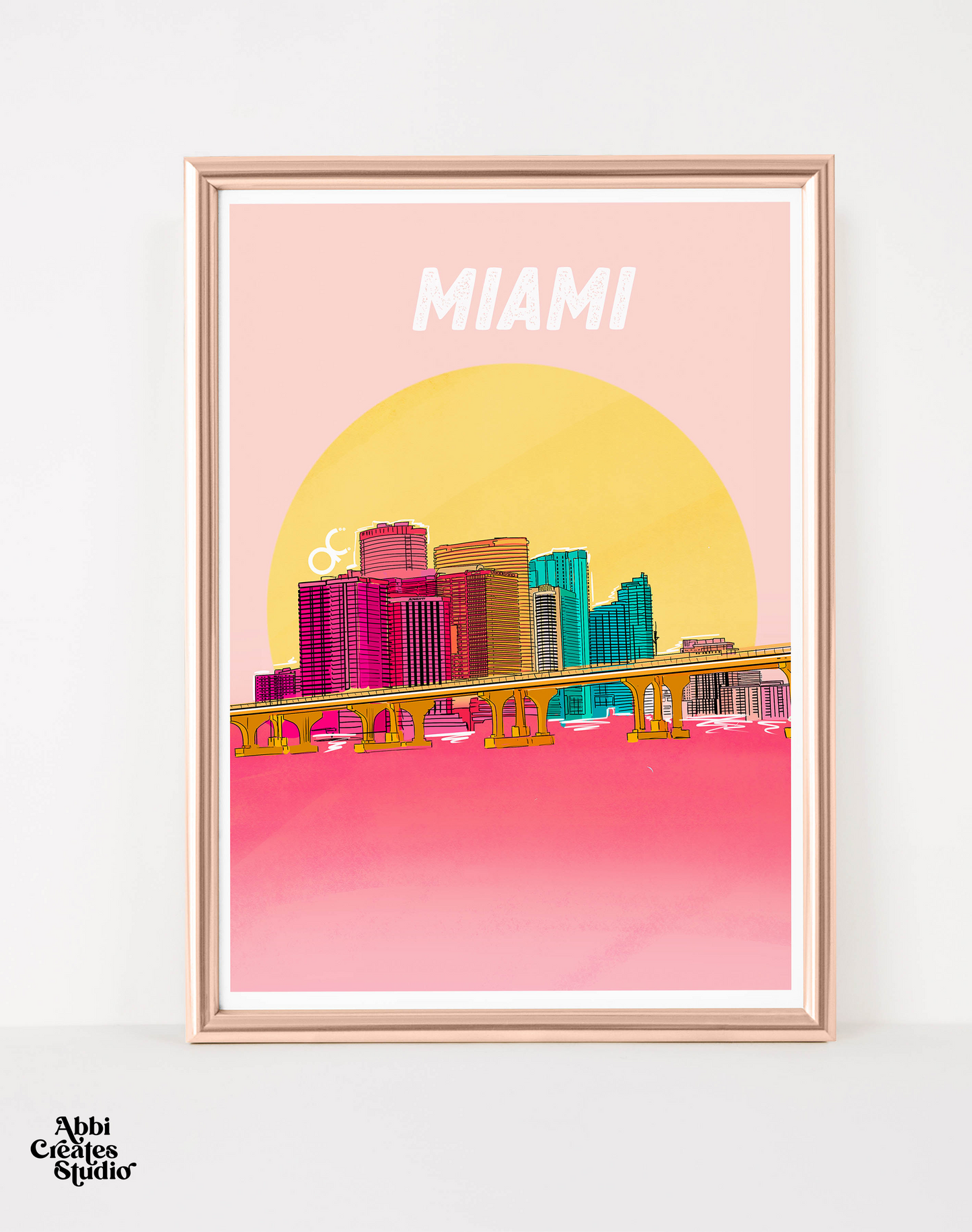 Miami Art Print collection By Abbicreates Studio - Abbicreates Studio