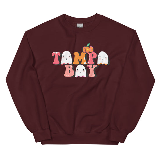 Tampa Bay Ghost Halloween Unisex Sweatshirt - Abbicreates Studio