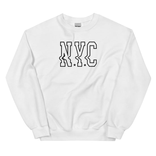 NYC Embroidered wavy sweatshirt - Abbicreates Studio