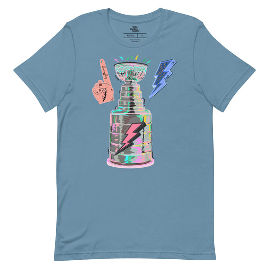 Pink Lightning bolt stanely cup Unisex t-shirt - Abbicreates Studio